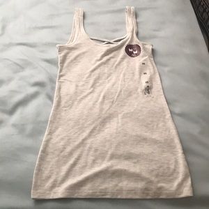 Heather Gray or Grey Criss Cross Tank Top